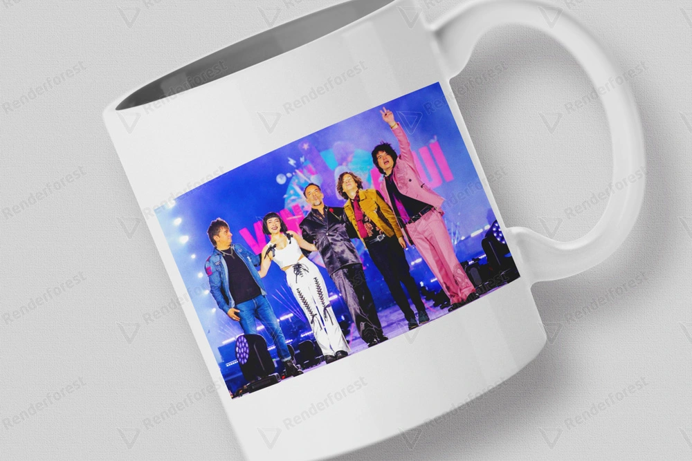 Taza con foto de uno de los conciertos de Los Bunkers